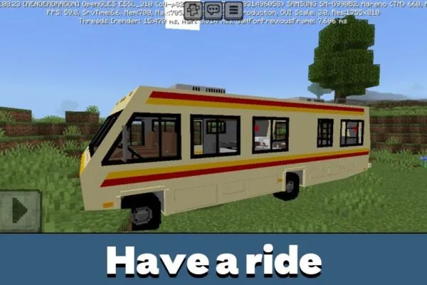 Ride from Breaking Bad Car Mod for Minecraft PE