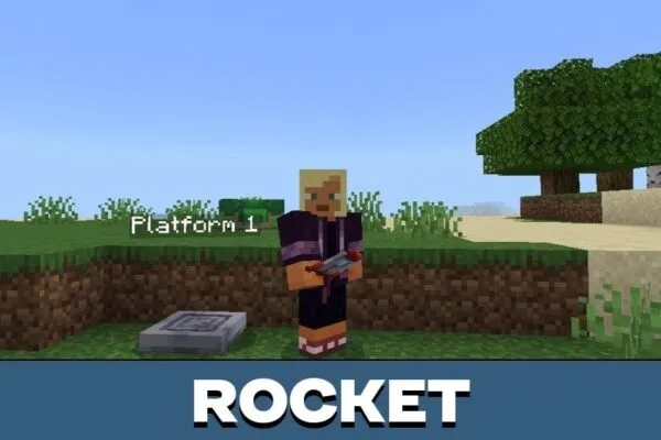 Rocket from Advanced Movement Mod for Minecraft PE