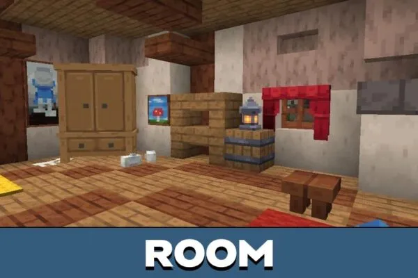 Room from Smurfs Map for Minecraft PE