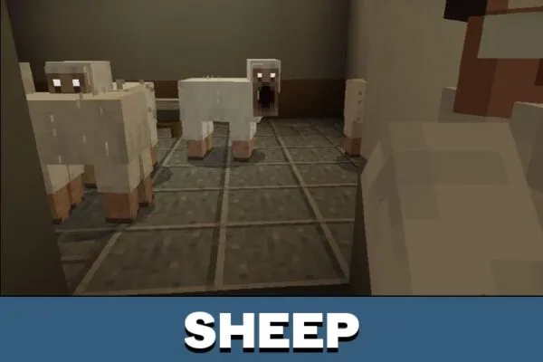 Sheep from Horror Mobs Mod for Minecraft PE