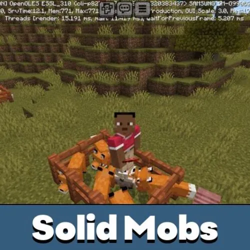 Solid Mobs Mod for Minecraft PE
