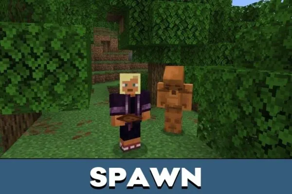 Spawn from Copper Soldier Mod for Minecraft PE