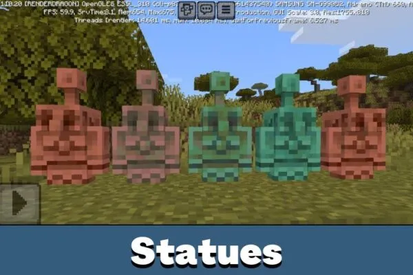 Statues from Minecraft 1.21