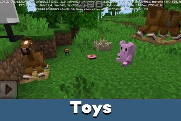 Toys from BONY162 Furniture Mod for Minecraft PE