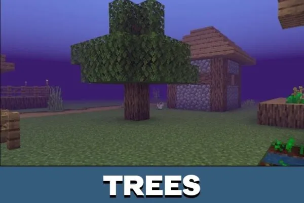 Trees from Aromic Dimension Mod for Minecraft PE