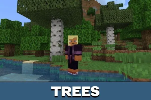 Trees from Moving Texture Pack for Minecraft PE