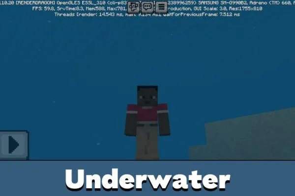 Underwater from Better Days Texture Pack for Minecraft PE