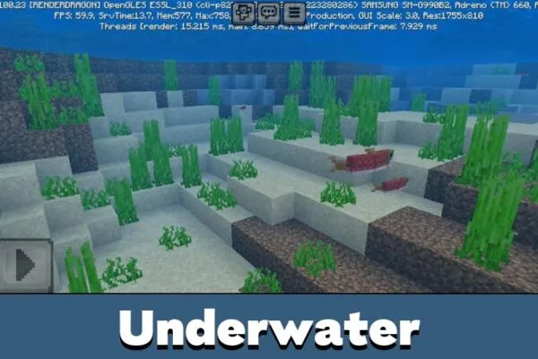 Underwater from Newb Shader for Minecraft PE