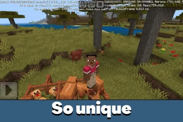Unique from Solid Mobs Mod for Minecraft PE