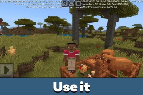 Use from Solid Mobs Mod for Minecraft PE