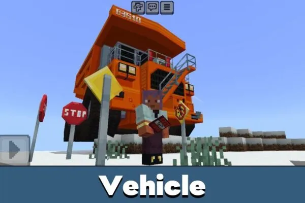 Vehicle from Construction Mod for Minecraft PE