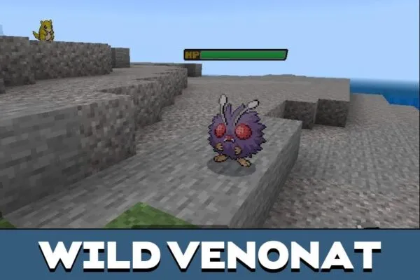 Venonat from Paper Pokemon Mod for Minecraft PE