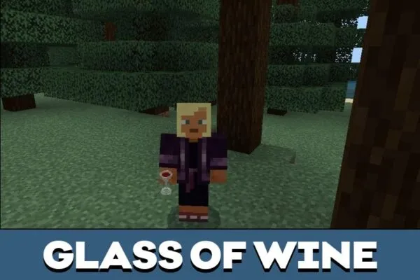 Wine from Food Decorations Mod for Minecraft PE