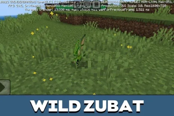 Zubat from Paper Pokemon Mod for Minecraft PE