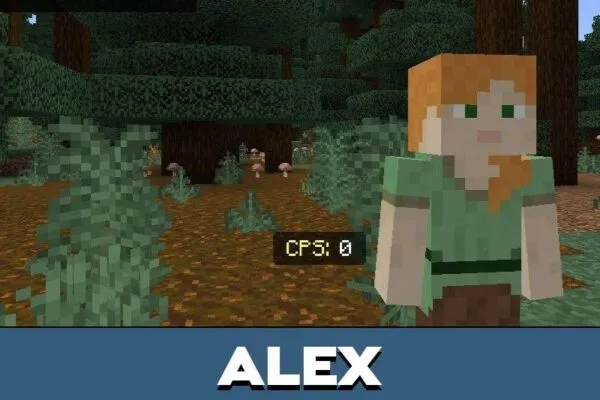 Alex from Click Speed Bot Mod for Minecraft PE