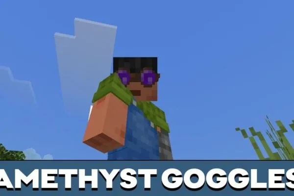 Amethyst Googles from Ore Finder Mod for Minecraft PE