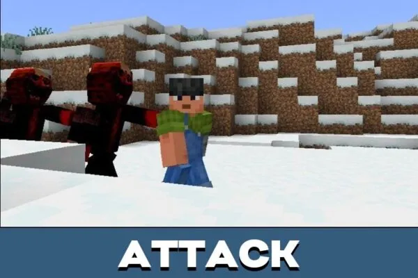 Attack from In Your World Mod for Minecraft PE