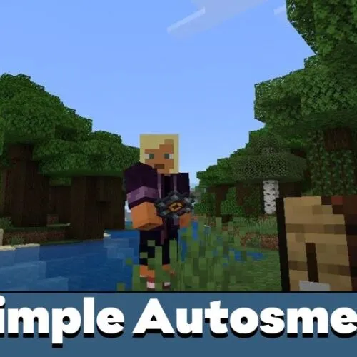 Simple AutoSmelt Mod for Minecraft PE