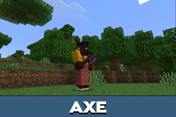 Axe from Falling Tree Mod for Minecraft PE
