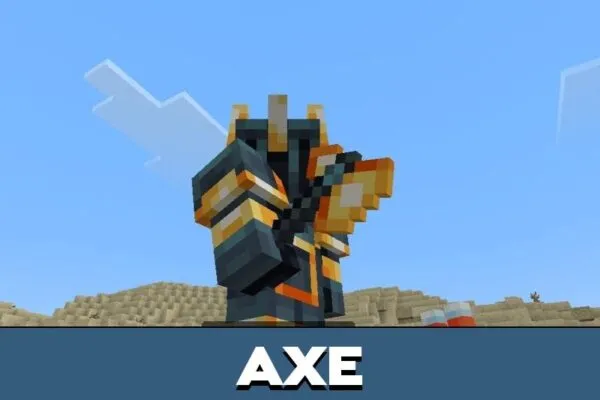 Axe from Meteorites Mod for Minecraft PE