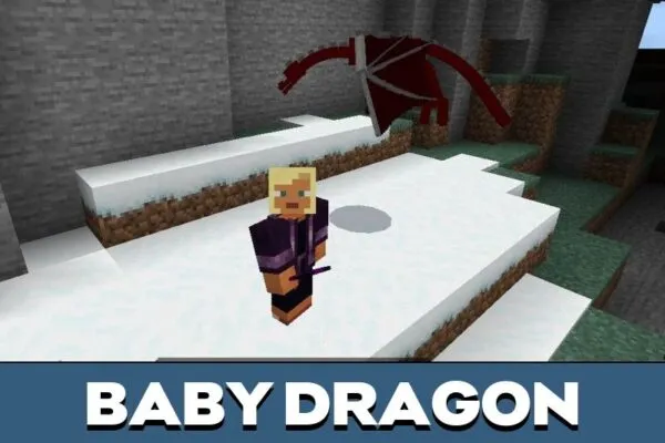Baby Dragon from Abyssal Ascent Mod for Minecraft PE