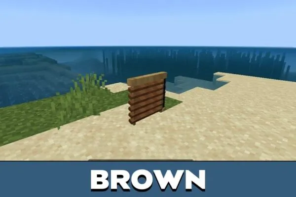 Brown Blinds Mod for Minecraft PE