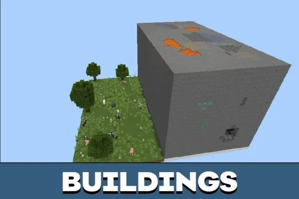 Buildings from Cloud Survival Map for Minecraft PE
