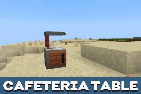 Cafeteria Table from IKEA Mod for Minecraft PE