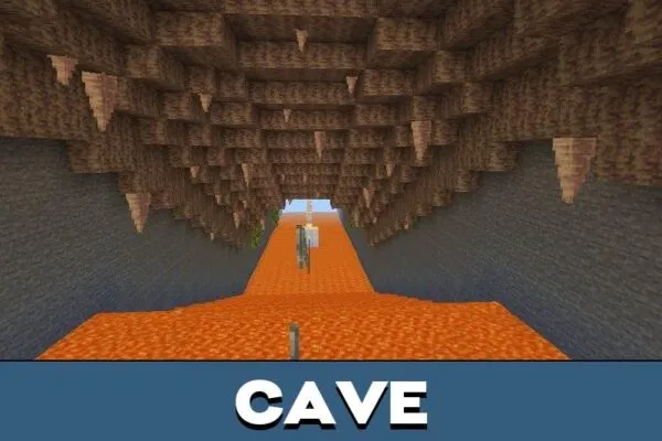 Cave from Impossible Parkour Mod for Minecraft PE