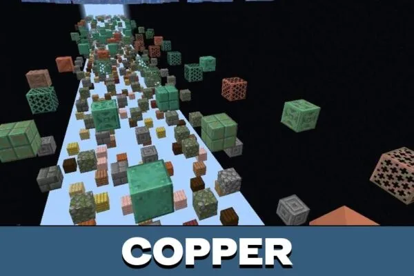 Copper from Void Lines Parkour Map for Minecraft PE