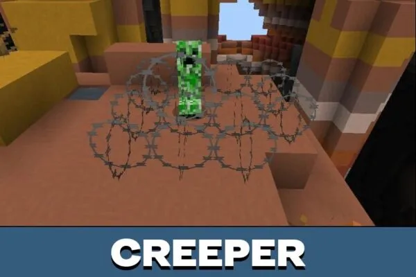 Creeper from Razor Wire Mod for Minecraft PE