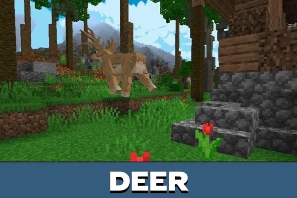Deer from Plane Crash Map for Minecraft PE