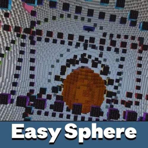 Easy Sphere Parkour Map for Minecraft PE