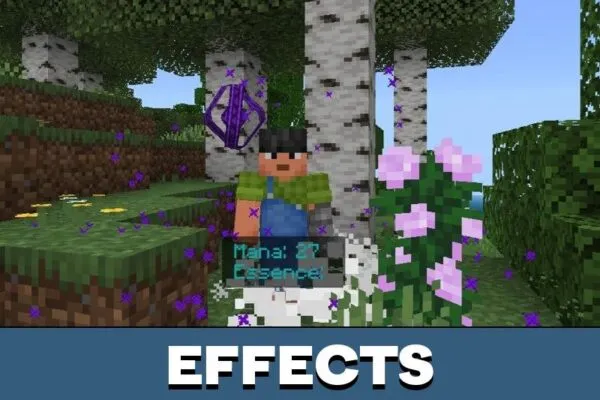 Effects from End Magic Mod for Minecraft PE