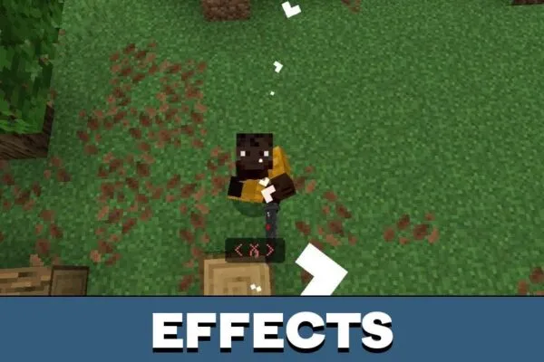Effects from Slasher Sword Mod for Minecraft PE