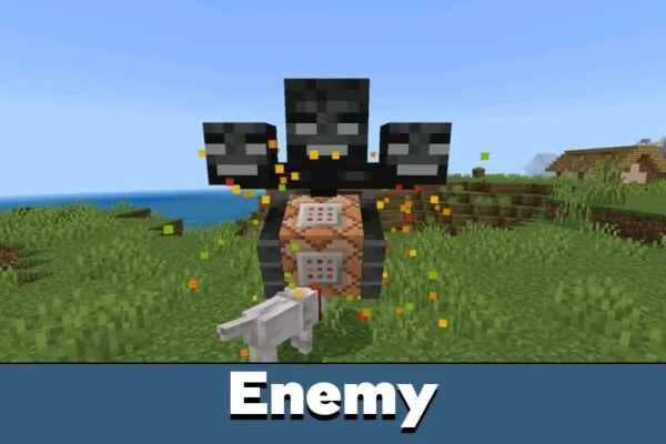 Enemy from Wither Storm Mod for Minecraft Bedrock