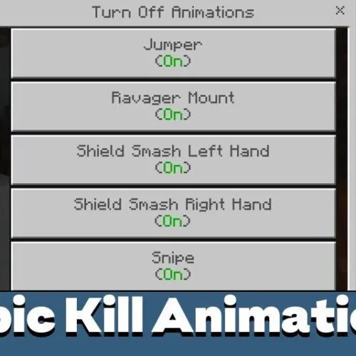Epic Kill Animations Mod for Minecraft PE