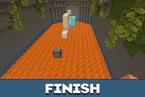 Finish from Impossible Parkour Mod for Minecraft PE