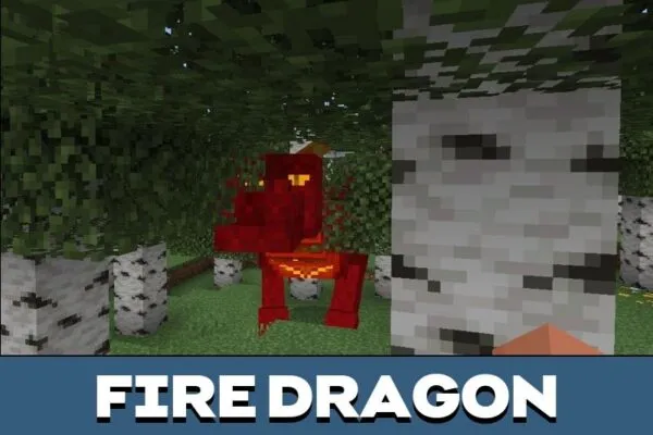 Fire Mob from Dragon Mount 3 Mod for Minecraft PE