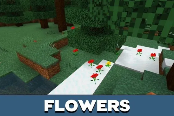 Flowers from Saturated Texture Pack for Minecraft PE