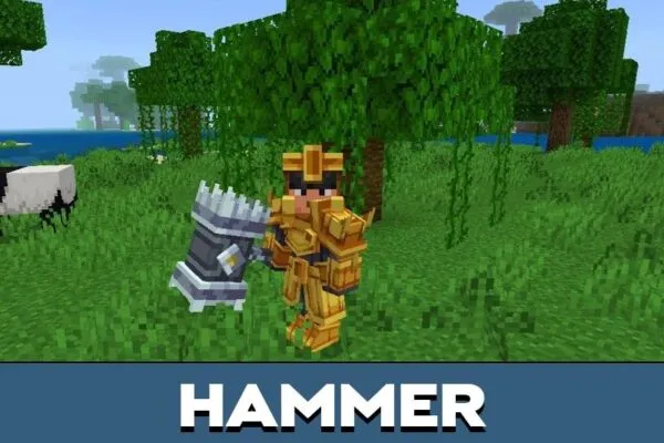 Hammer from Mythic Mobs Mod for Minecraft PE
