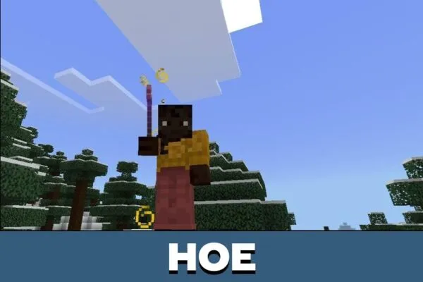 Hoe from Eat Anything Mod for Minecraft PE