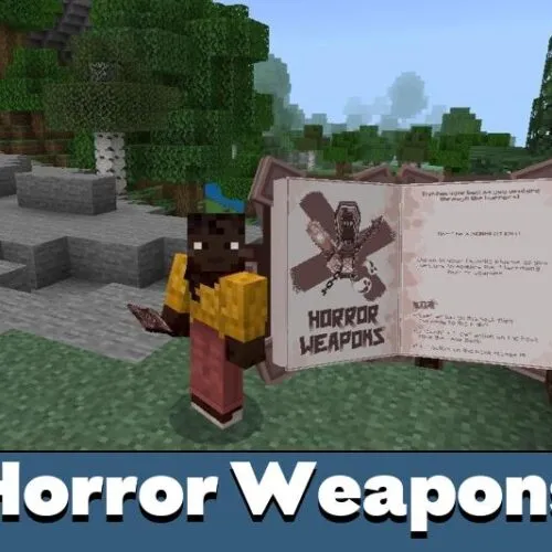 Horror Weapons Mod for Minecraft PE