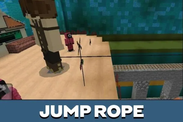 Jump Rope from Squid Game 3 Map for Minecraft PE