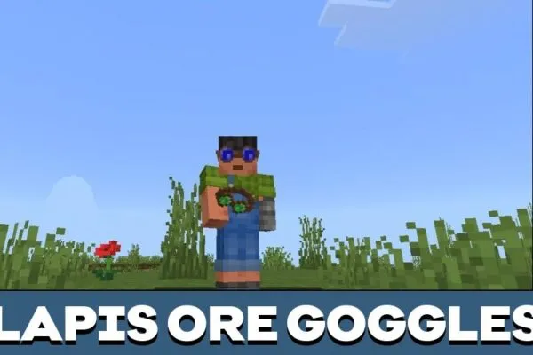 Lapis Googles from Ore Finder Mod for Minecraft PE