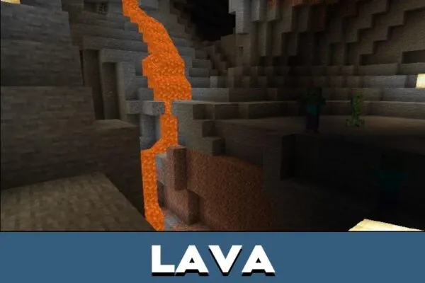 Lava from Dungeon Riders Mod for Minecraft PE