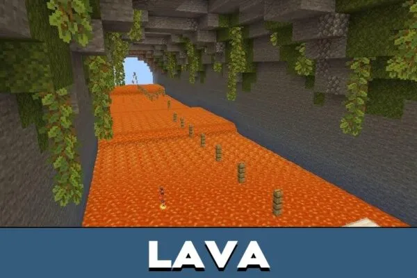 Lava from Impossible Parkour Mod for Minecraft PE