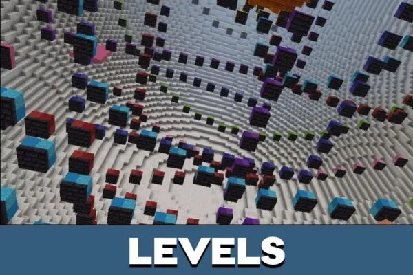 Levels from Easy Sphere Parkour Map for Minecraft PE