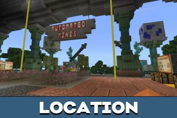 Location from Pickaxe Mod for Minecraft PE