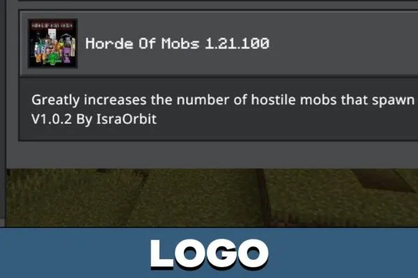 Logo from Horde of Mobs Mod for Minecraft PE